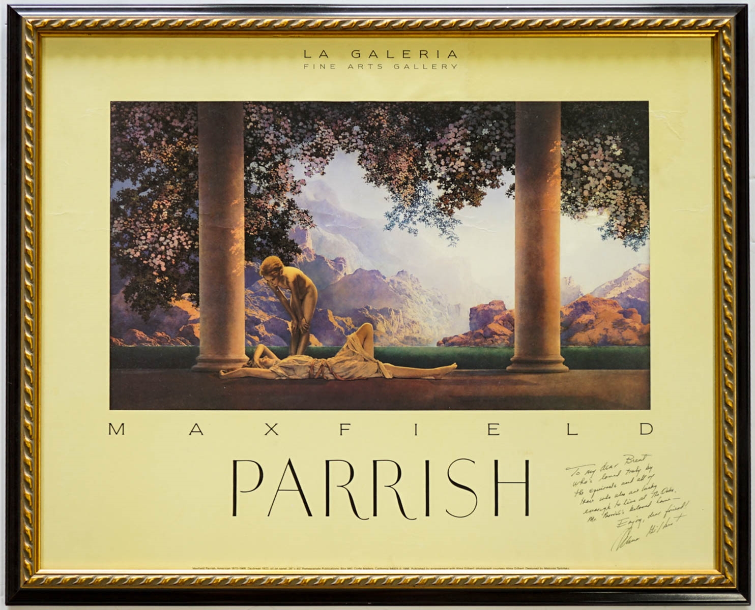 Artwork by Maxfield Parrish, Daybreak