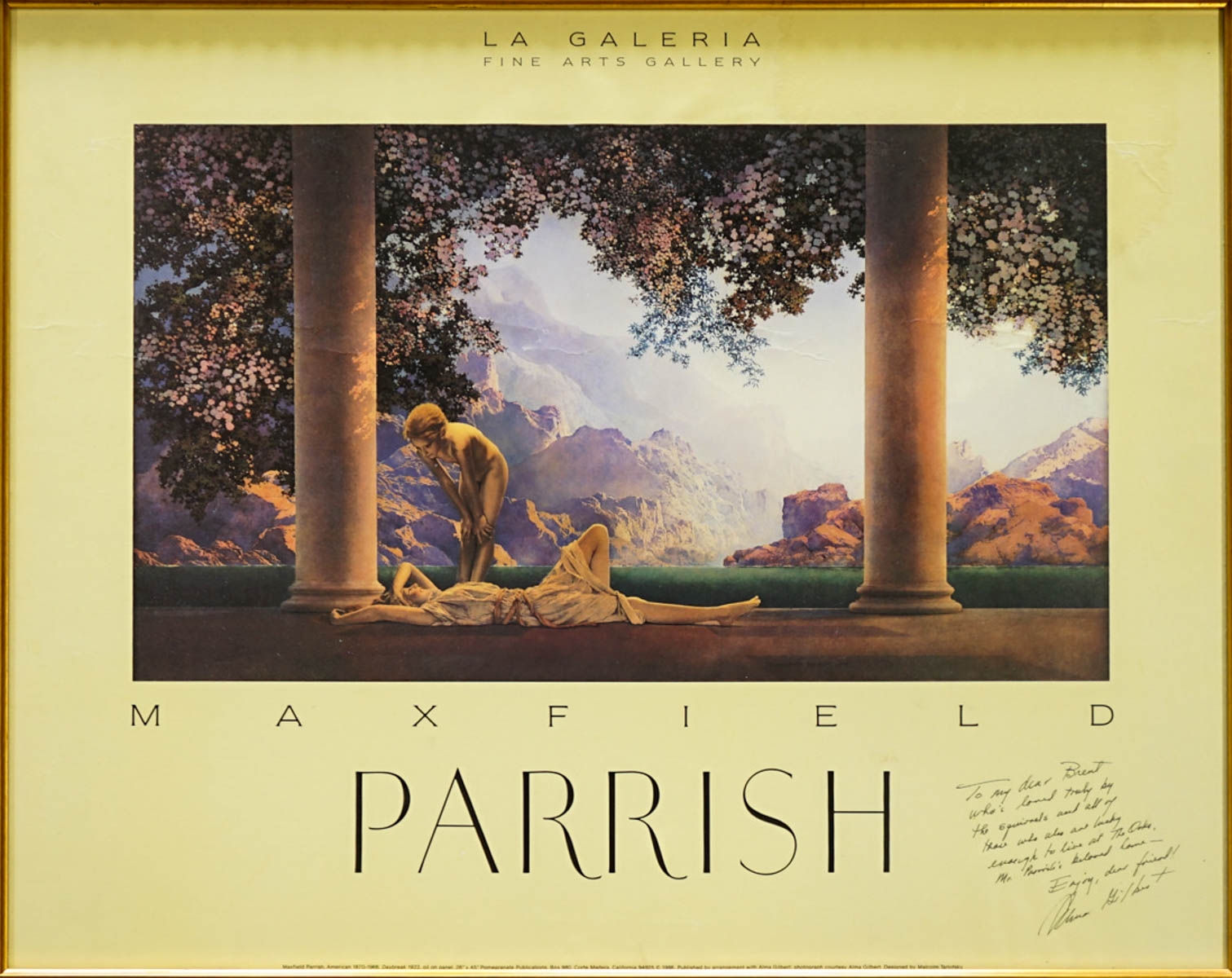 Artwork by Maxfield Parrish, Daybreak