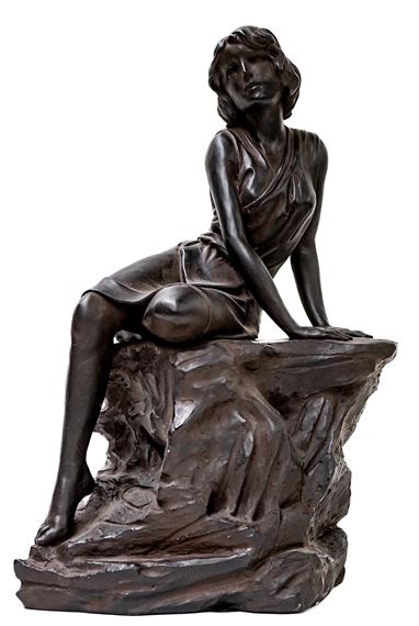 Maxfield Parrish Statue [Solitude by Maxfield Parrish