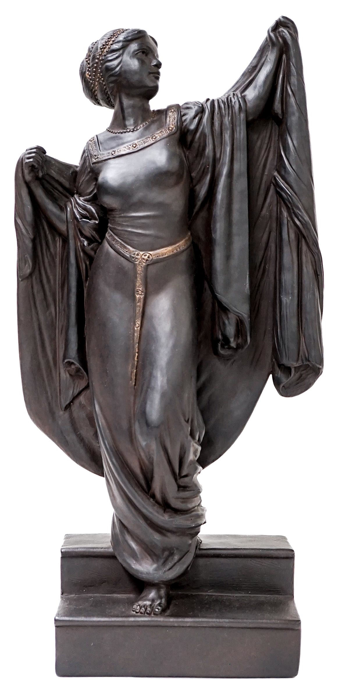 Artwork by Maxfield Parrish, Parrish Statue [Spirit at Night