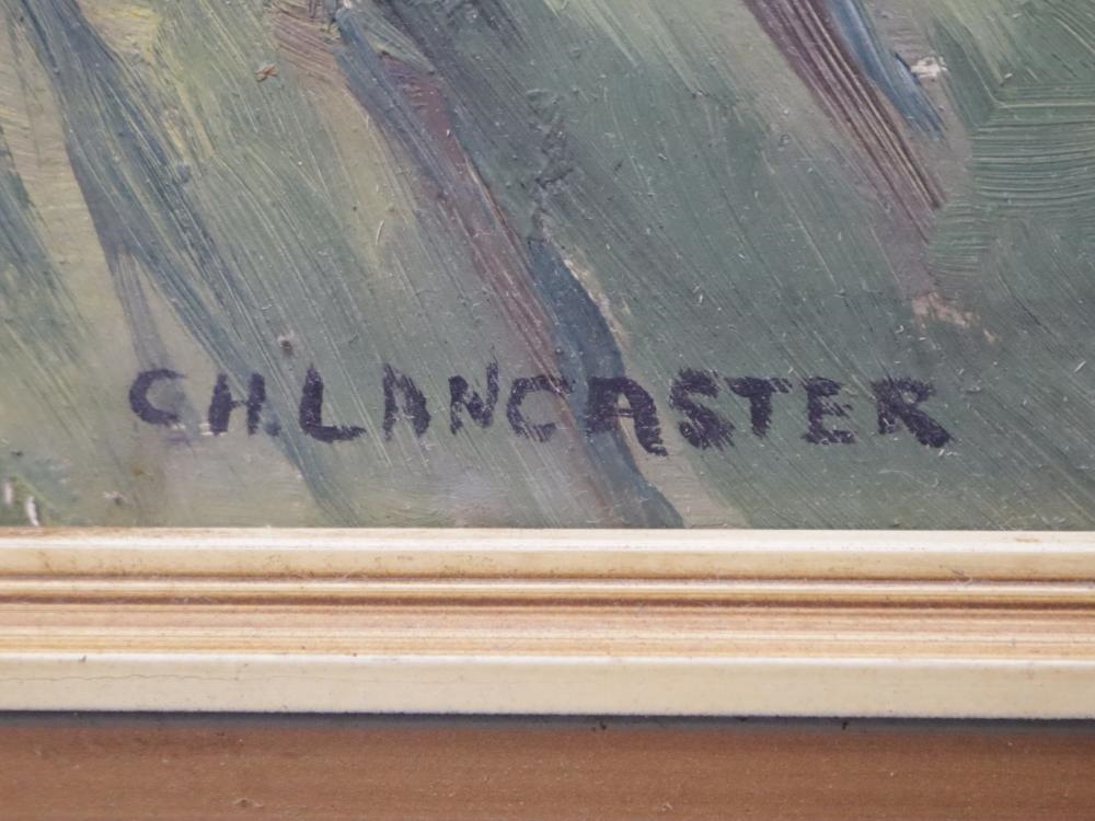 Artwork by Charles Lancaster, RURAL HOME IN BUSH, Made of Oil On Board