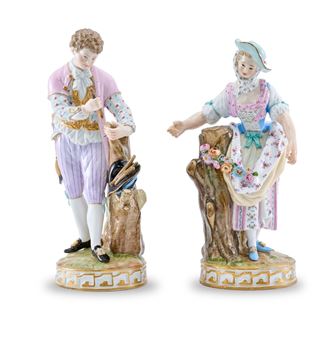 Paar Gärtnerfiguren - Michel Victor Acier