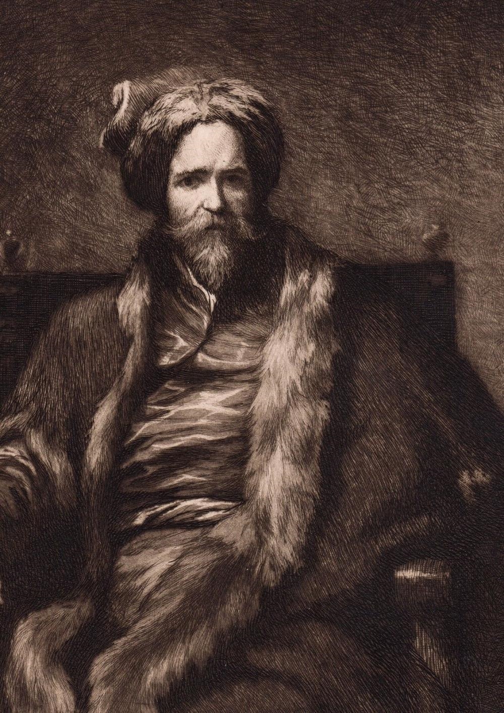 Artwork by Anthony van Dyck, David Ryckaert, Painter, Made of Antique Etching On Thick Wove Paper