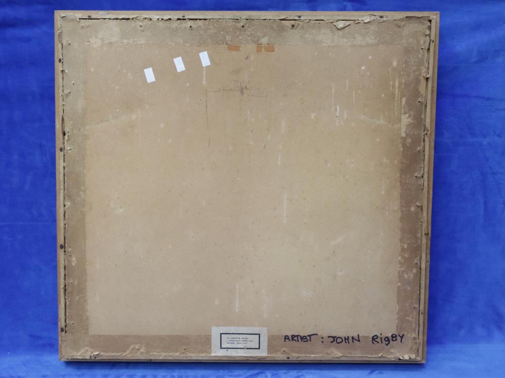 Artwork by John Rigby, LADY AT THE WINDOW, Made of Oil On Board