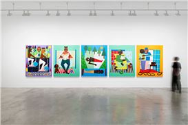Nina Chanel Abney's debut solo exhibition in Paris captures a world on the brink