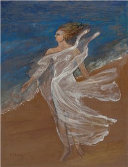 Γυναίκα στο ακρογιαλι - Evdoxia Karagianni-psyrropoulou