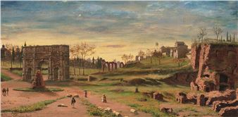 "Am Constantinsbogen zu Rom" - Woldemar von Reichenbach