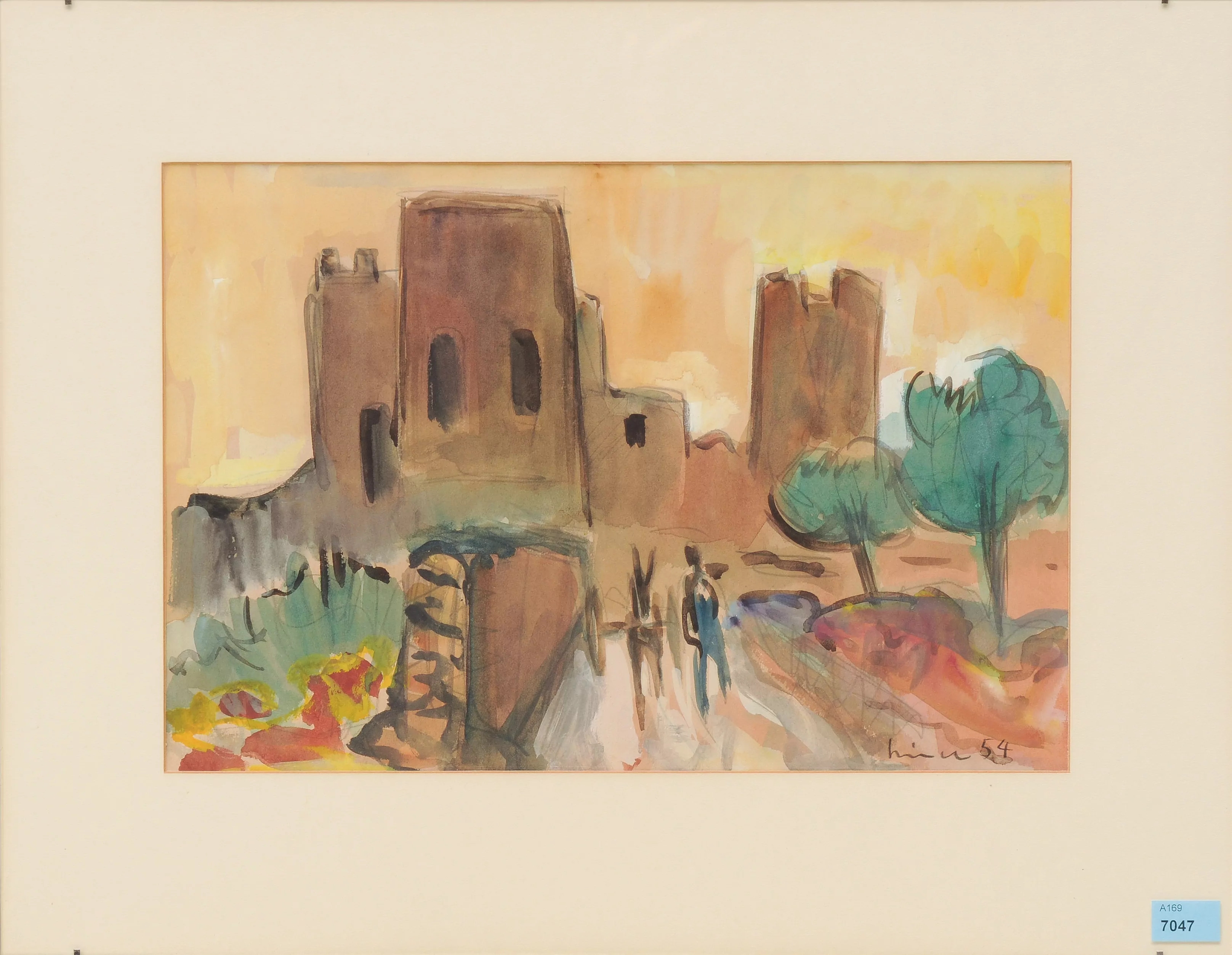 Artwork by Carl Walter Liner, Liner, Carl junior, Made of gouache on paper