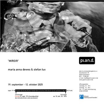 Maria Anna Dewes & Stefan Lux: Miroir - Produzentengalerie Plan d.