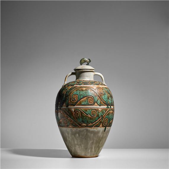 Monumental Vase and Covercirca - Séraphin Soudbinine