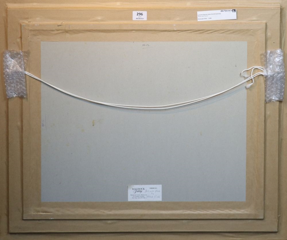 Artwork by Patrick Viale, BOWL WITH PLUMS, Made of Oil On Board