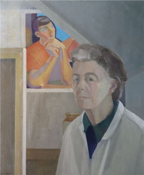Barbara Warren | STUDIO PORTRAIT, FACING UP TO THE 1990S | MutualArt