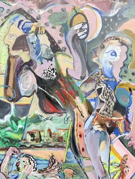 Artwork by Angel Vergara, Composition, Made of Oil On Canvas