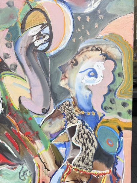 Artwork by Angel Vergara, Composition, Made of Oil On Canvas