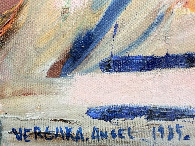 Artwork by Angel Vergara, Composition, Made of Oil On Canvas