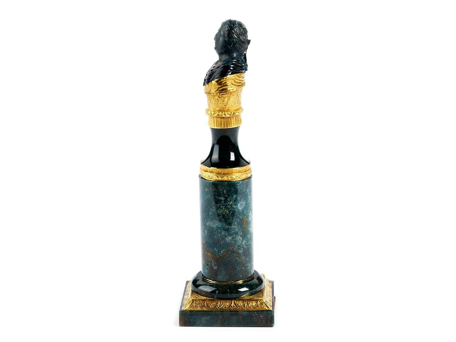 Artwork by Italian School, 18th Century, Jaspisbüste auf Säule, Made of Jaspisbüste