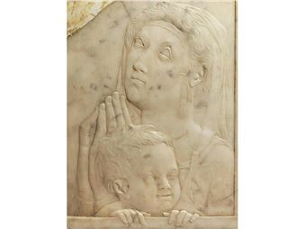 DONNA CON BAMBINO - Agostino di Duccio