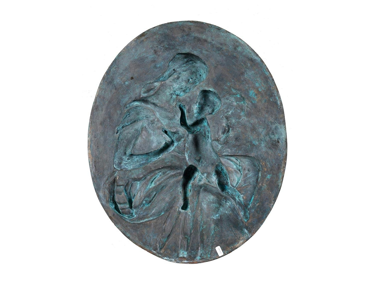 Artwork by Balthasar Ferdinand Moll, THE MADONNA AND CHILD, Made of Bronze; Cast And Patinated