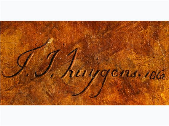 STILLLEBEN MIT BLUMEN, FRÜCHTEN UND ERLEGTEM WILDVOGEL - François Joseph Huygens