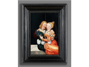 HÖFISCHES PAAR IN UMARMUNG - German School, 16th Century