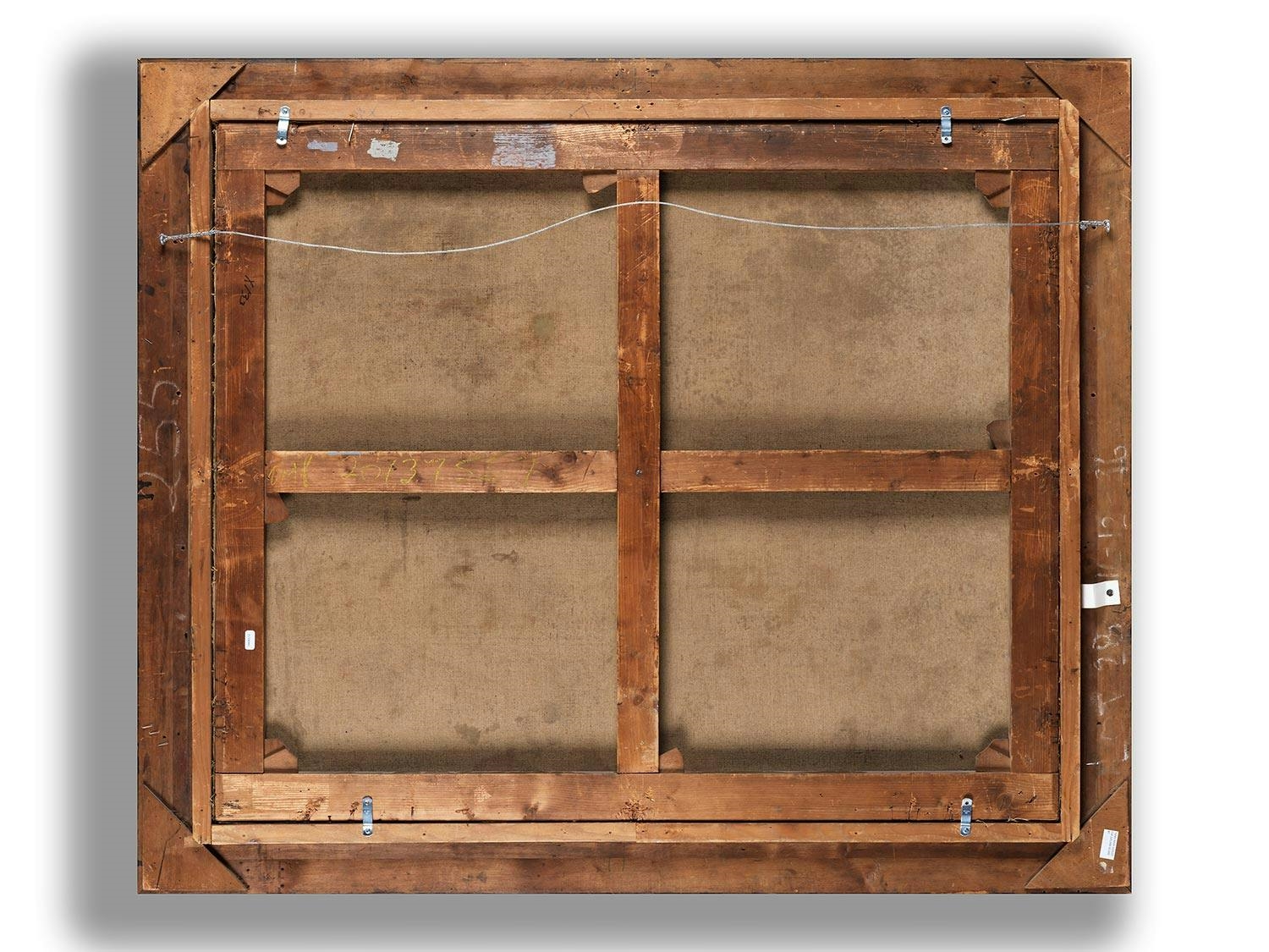 Artwork by Alexander Keirincx, HILLY RIVER LANDSCAPE WITH HUNTING SCENE, Made of Oil On Canvas