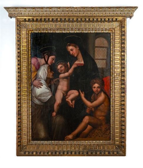 Italian School, 17th Century | Virgin and Child with Saint Elizabeth, a ...
