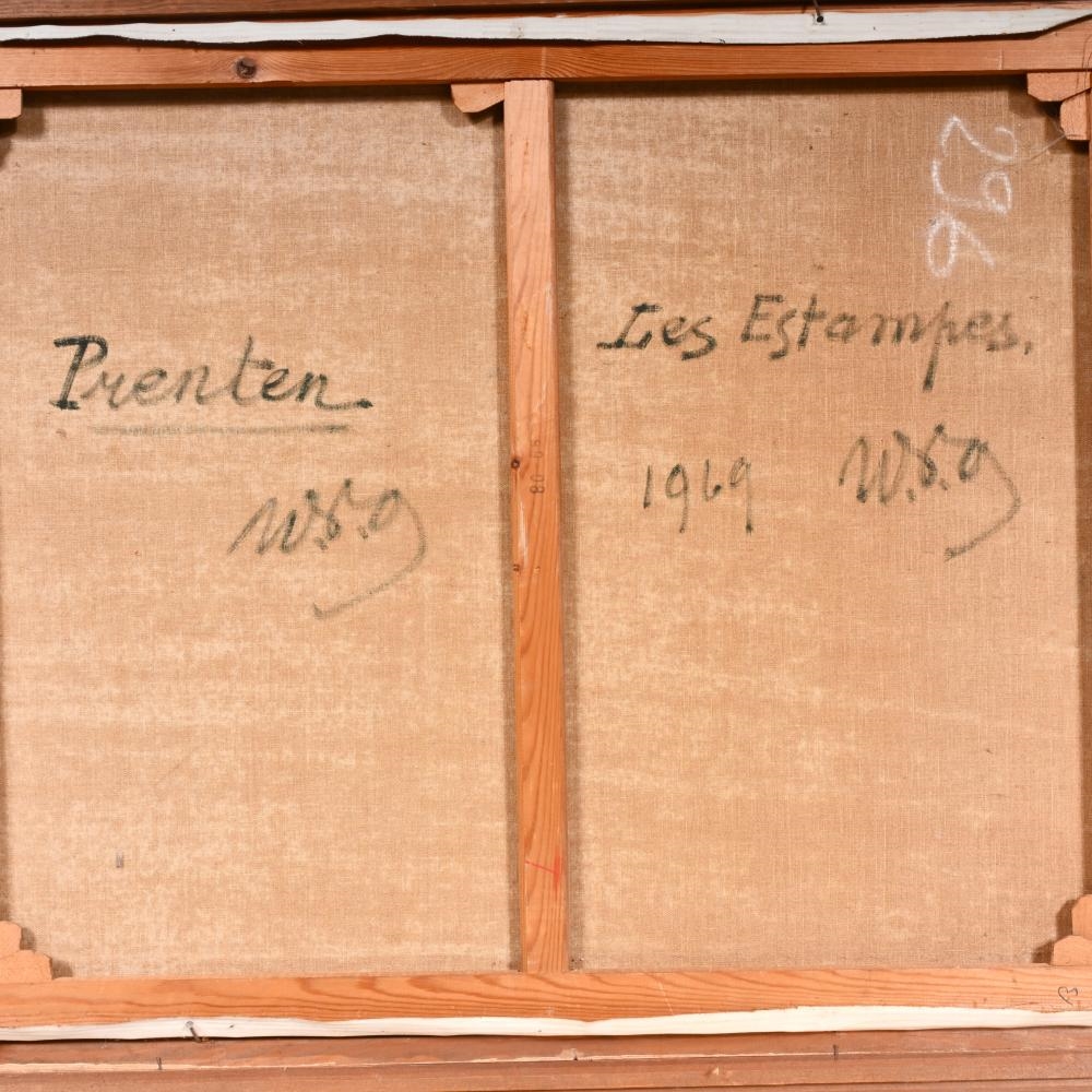 Artwork by War Van Overstraeten, Prenten - Les estampes, Made of Oil On Canvas