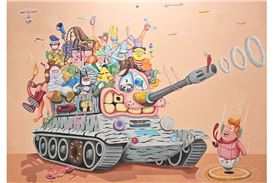 Siddhartha Kararwal's new solo exhibition explores global disarray with a humorous twist