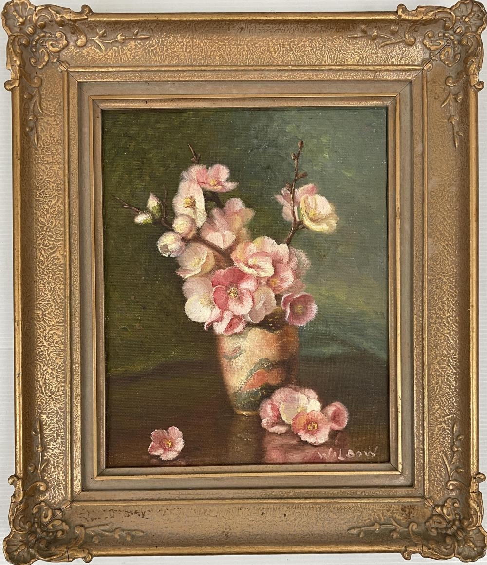 Artwork by Clive Wilbow, Japonica, Made of Oil On Canvas On Board