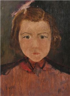 Portrait of a girl - Hippolyte Daeye