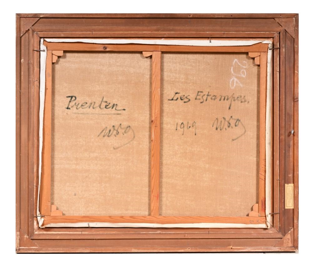 Artwork by War Van Overstraeten, Prenten - Les estampes, Made of Oil On Canvas