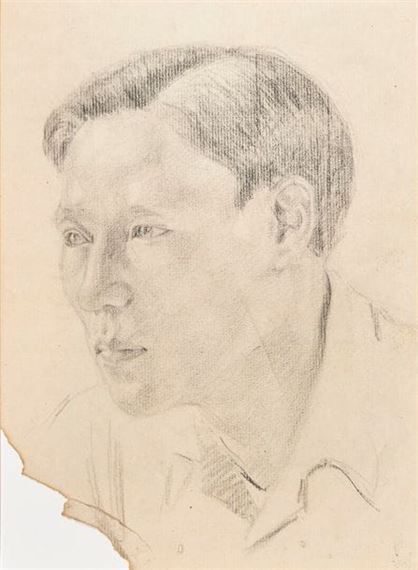 Portrait of a young man by Trinh Huu Ngoc