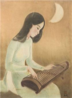 The Guzheng player in the moonlight - Nguyen Truc Tong