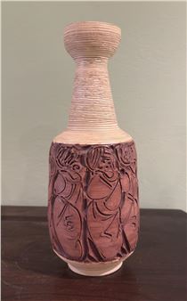 A Mid 20th Century Italian Fratelli Fanciullacci Glazed Ceramic Vase - Fratelli Fanciullacci