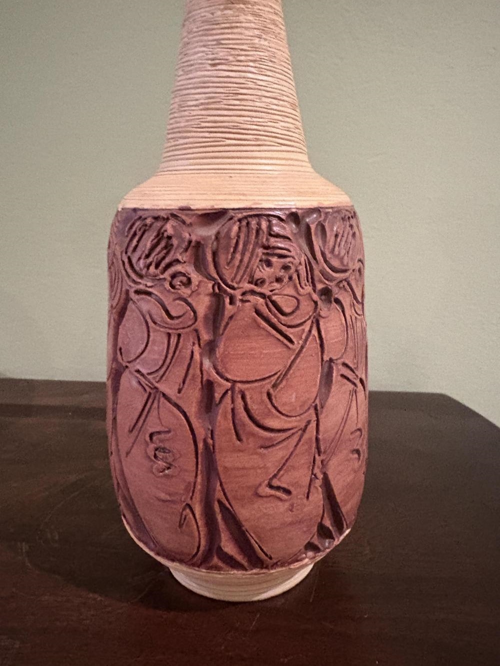 Artwork by Fratelli Fanciullacci, A Mid 20th Century Italian Fratelli Fanciullacci Glazed Ceramic Vase, Made of Glazed Ceramic
