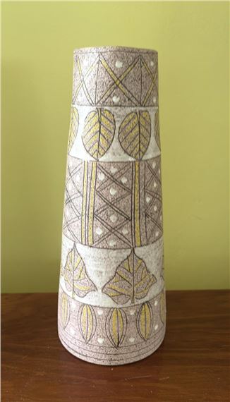 Vase with Incised Leaf Detail by Fratelli Fanciullacci, c.1960's