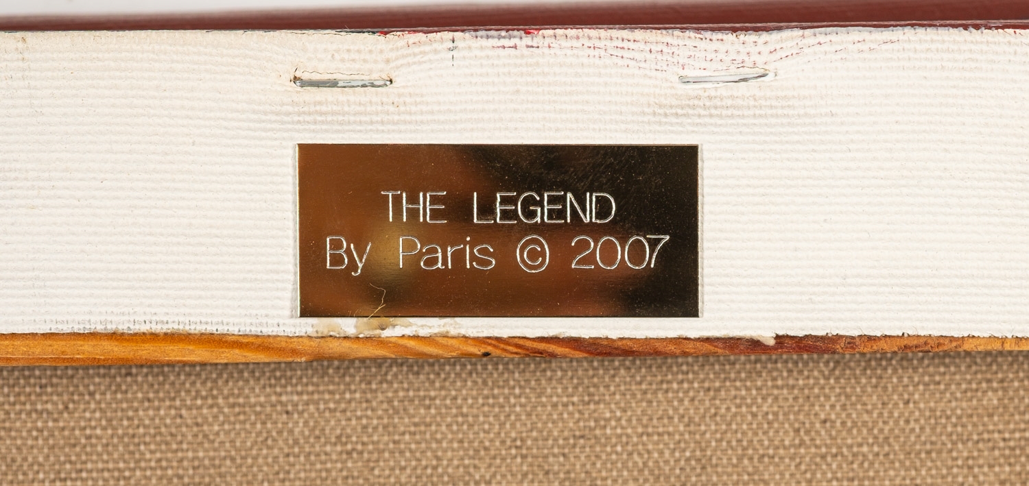 Artwork by Paris Knight, Bruce Lee 'The Legend, Made of Acrylic On Canvas