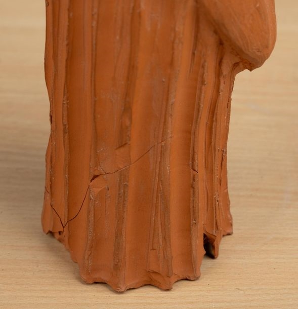 Artwork by Jean-marie Bignolas, Saint Vincent, nativité et éléments de pièces d'échec en terre cuite, Made of Terre Cuite