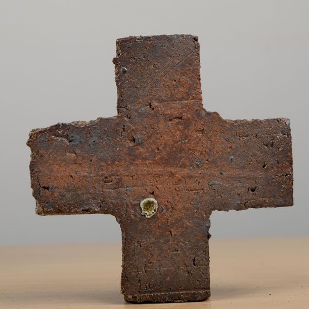 Artwork by Jean-marie Bignolas, Saint Vincent, nativité et éléments de pièces d'échec en terre cuite, Made of Terre Cuite