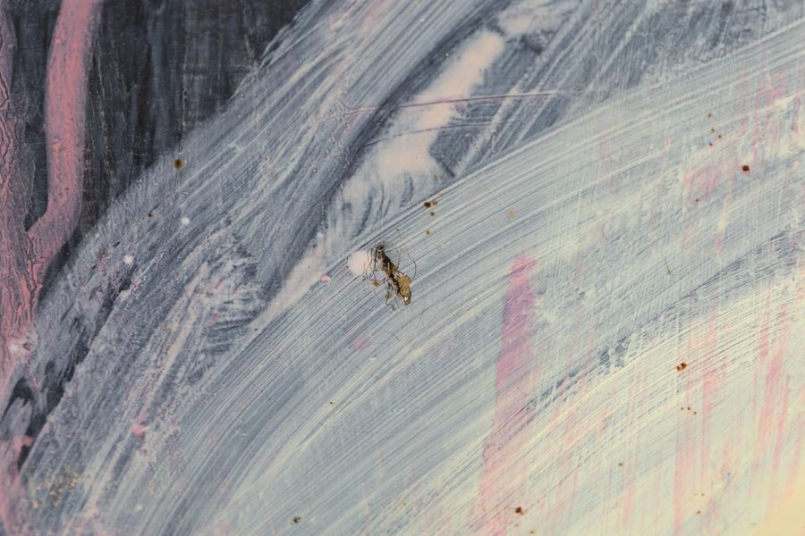 Artwork by Tristan Solier, L'homme rit comme un volcan, Made of Acrylique Sur Toile