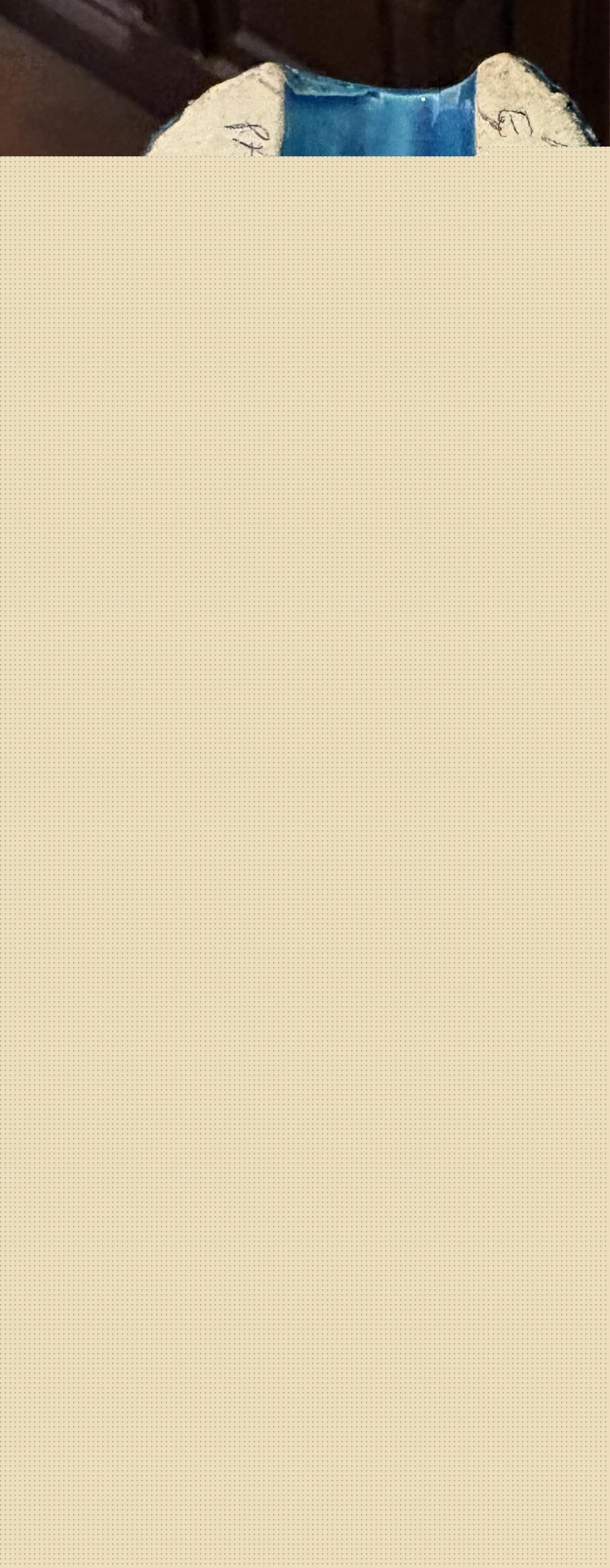 Artwork by Aldo Londi, Blue Glazed Ceramic Elephant, Made of Ceramic