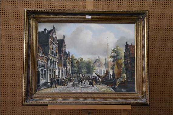 Rietsluis te Hoorn by Johan Haanstra
