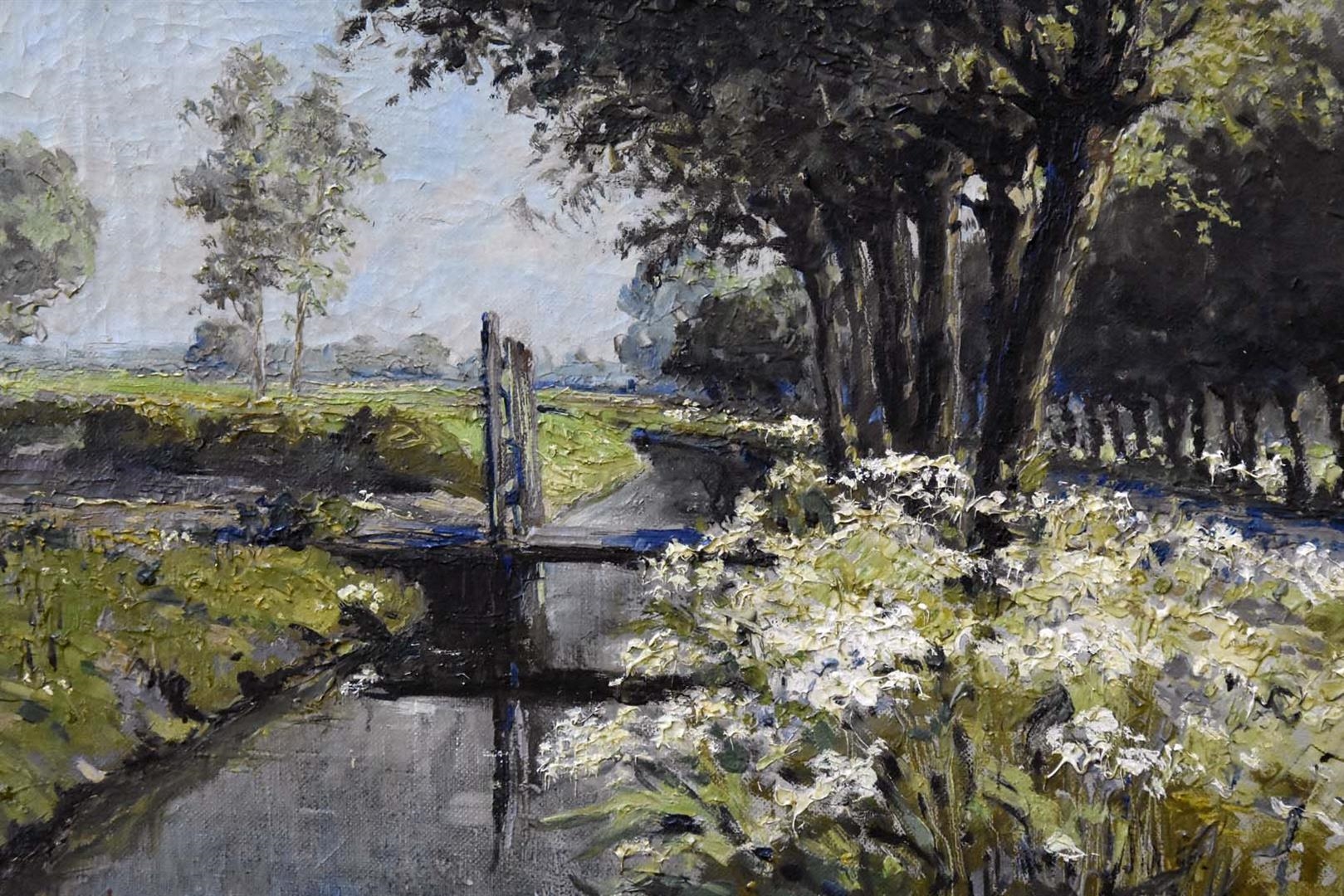 Artwork by Willem Horselenberg, Landschap met wilgen, Made of Olieverf