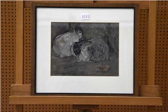 Twee konijnen - Cornelis Jan Mension