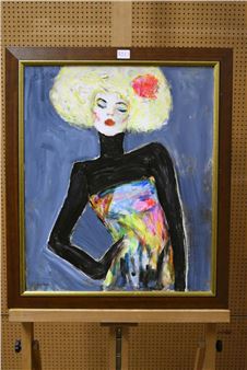 Portret van een dame - Peter Winkel