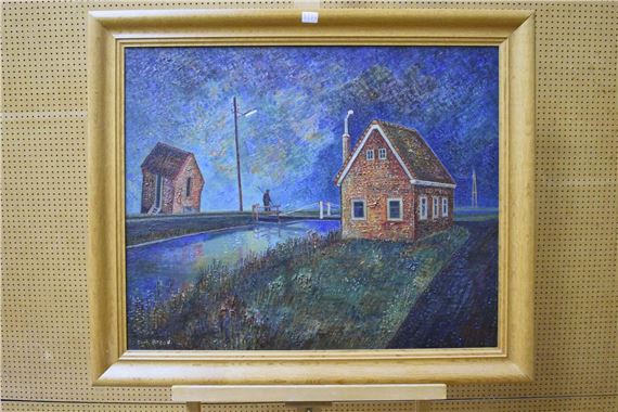 Huisjes aan een vaart - Dirk Breed