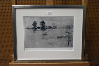 Boerderij aan het water - Willem Snitker