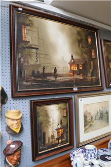 Collection of 3 Oil on canvas Paintings - Tom Gower