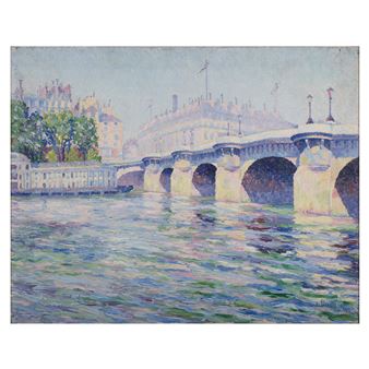Pont Neuf 29 1/4 x 37in (74.3 x 94cm); framed 34 1/2 x 41 1/4in (87.5 x 104.8cm - André Leveillé