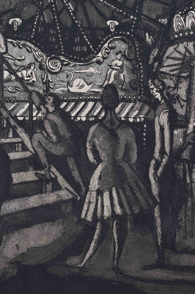 Artwork by Hans Körnig, Dresdner Vogelwiese, Made of Graphic Etching